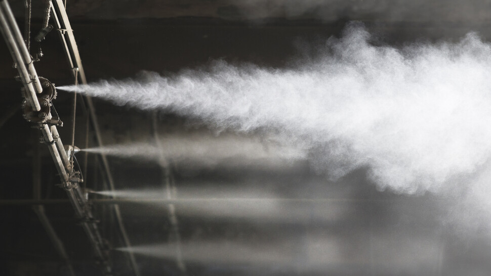 JetSpray humidifier at Ganges Jute Mill JetSpray humidifier at Ganges Jute Mill