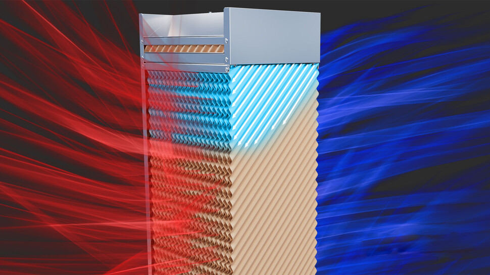 Evaporative cooling media concept