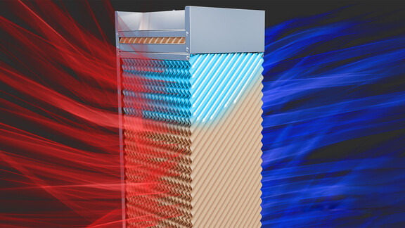 Evaporative cooling media concept Evaporative cooling media concept