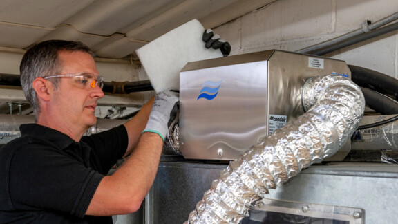 Industrial dehumidifier installation Industrial dehumidifier installation